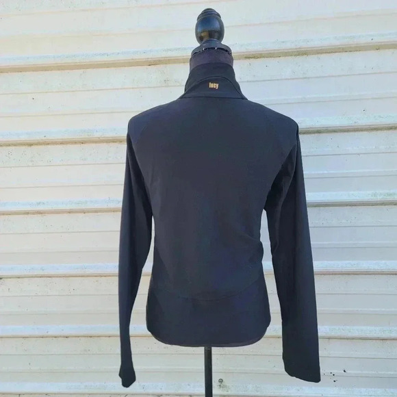 Women’s Black Lucy Tech Athletic Full Zip Long Sleeve Stretch Full Zip Dry sz M - Picture 8 of 9